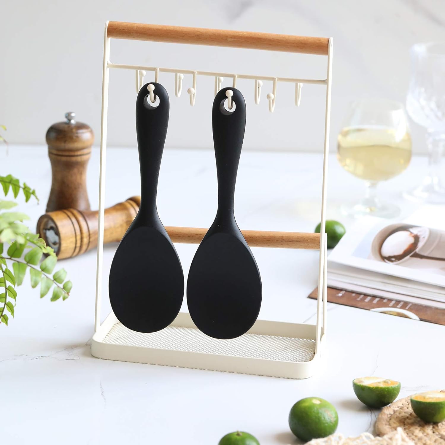 1pc non stick heat resistant silicone rice spoon