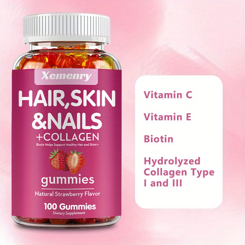 hair skin nails collagen   biotin vitamin c e