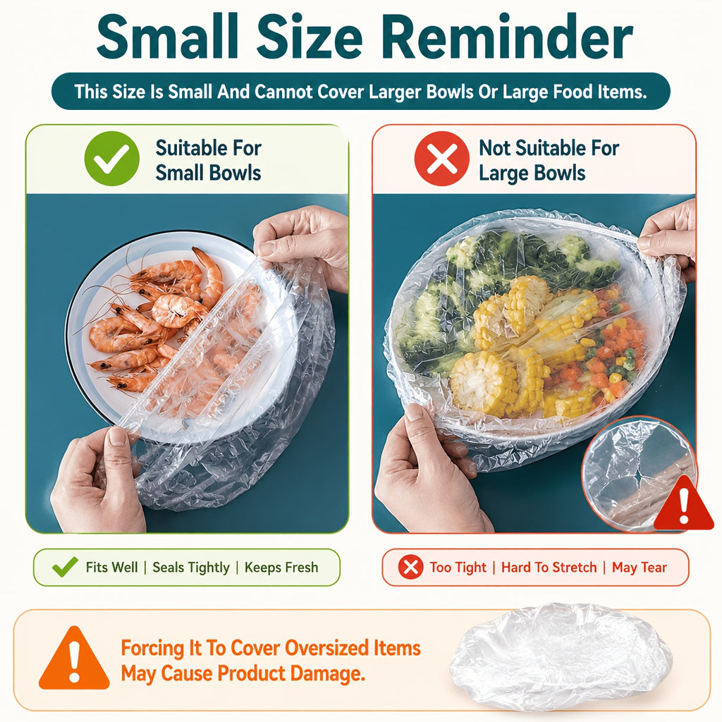 200pcs reusable elastic food covers made durable food grade