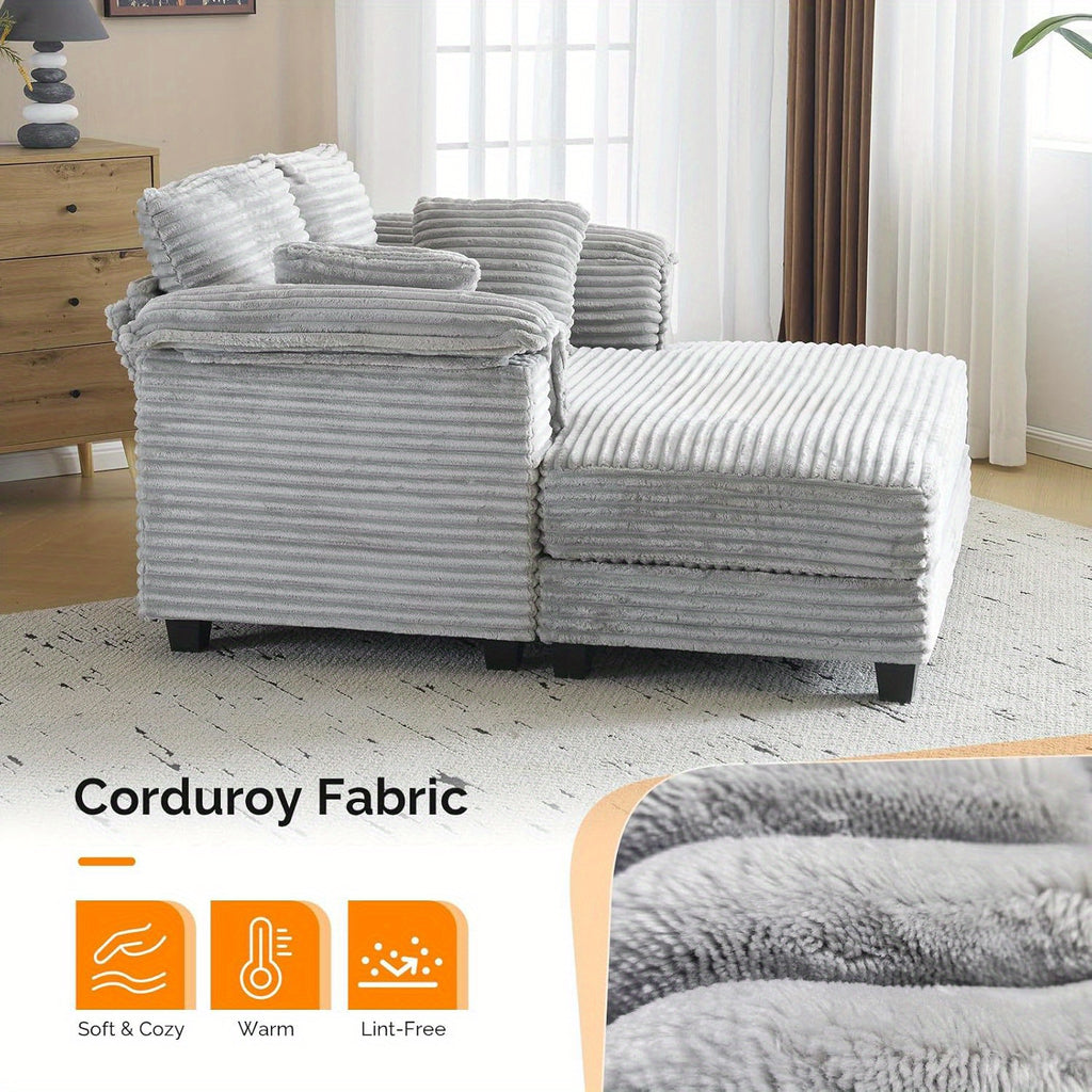 lounge sofa 56 oversized reading sofa corduroy chaise
