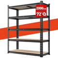 reibll 72 heavy duty garage shelving 5 tier adjustable