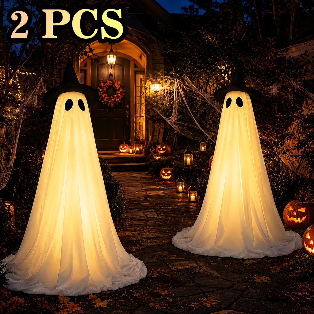 2pcs outdoor halloween decorations large lighted decor set