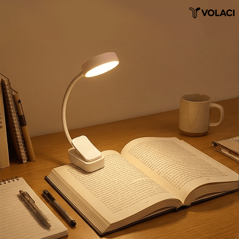 volaci portable led reading light clip book light adjustable