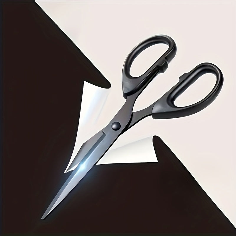 2 black rust proof metal scissors sharp   comfortable