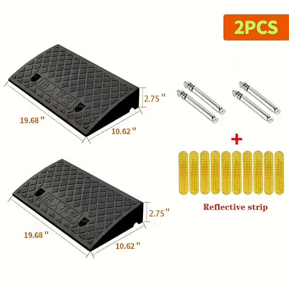 2pcs car sidewalk ramp portable   ramp suitable