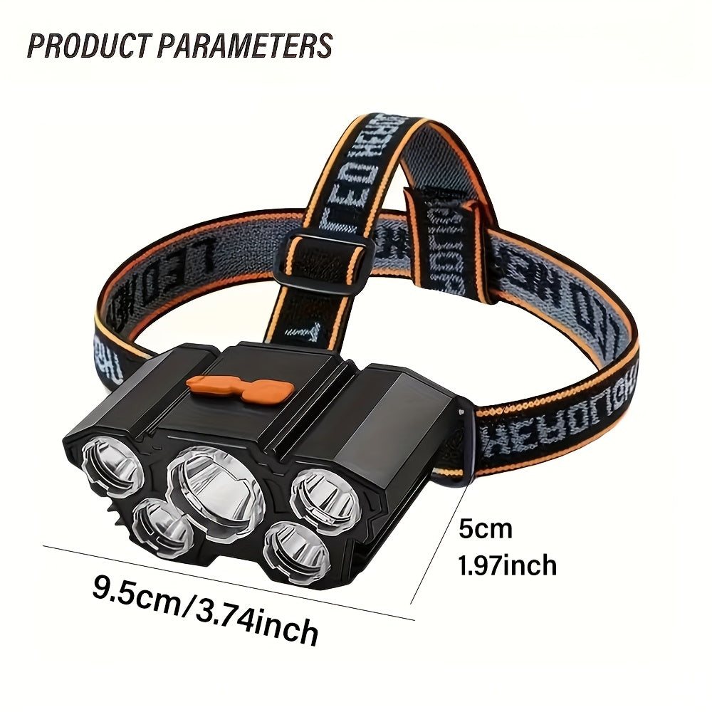 2pcs rechargeable headlamps 5   led headlamps