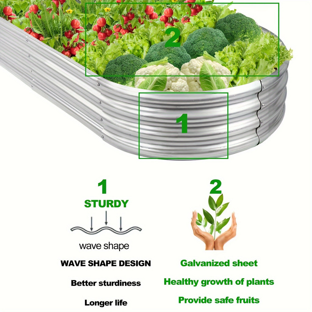 bcnvdus 2 packs galvanized raised garden bed covers