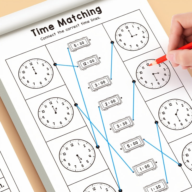 workbook children learn   time suitable homeschooling