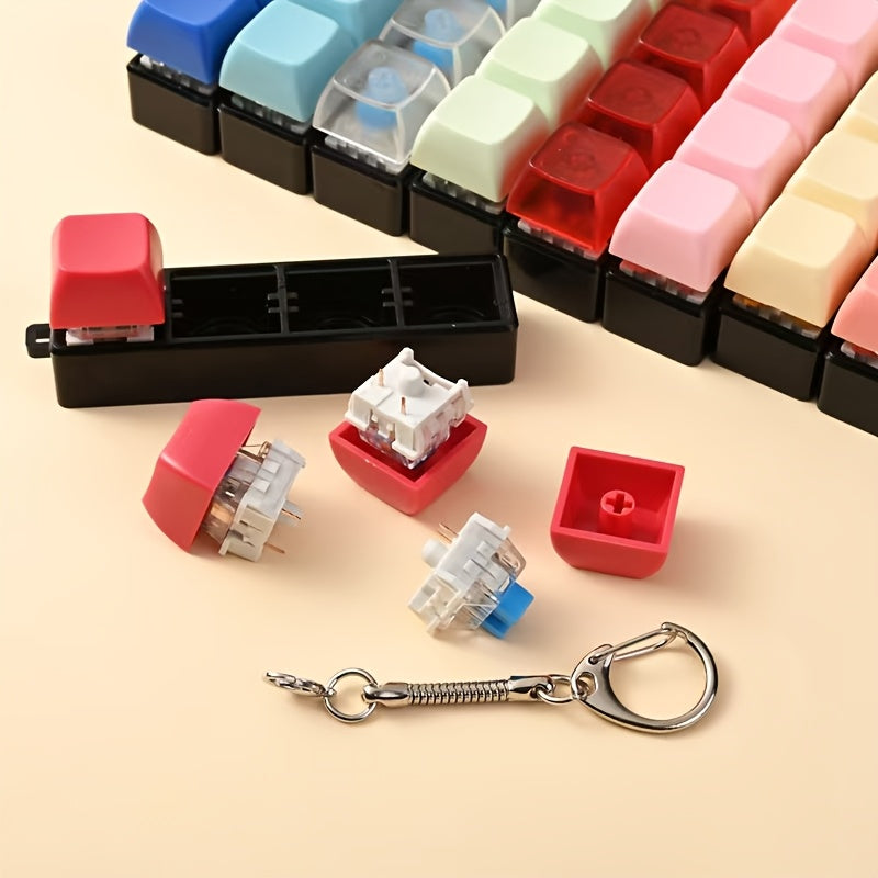 keychain multi color keychain   fidget clicker bag charm