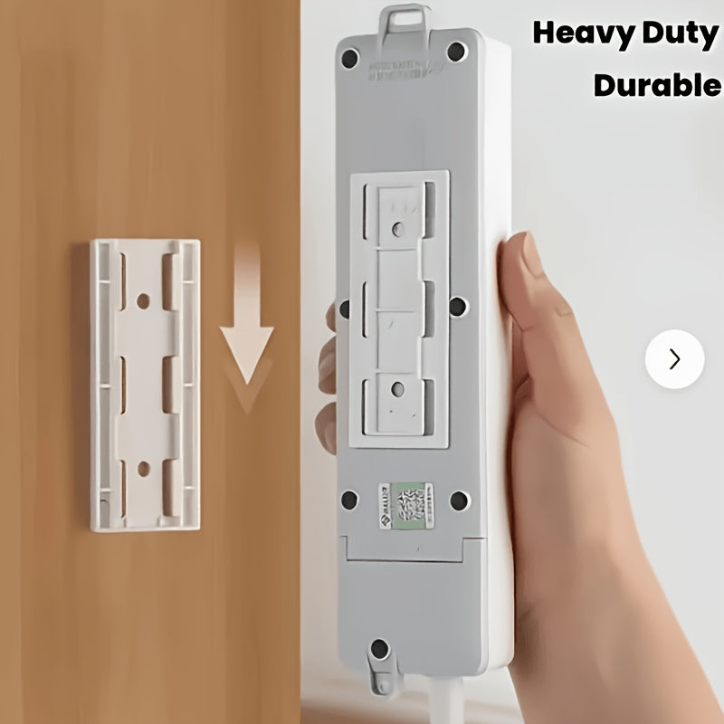 5pcs plastic wall mounted power strip organizer no drilling