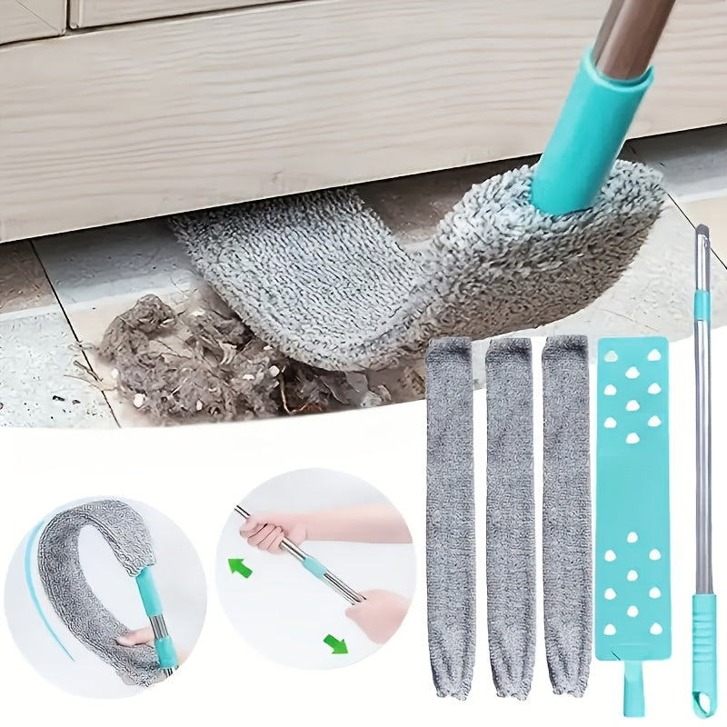 4pcs set washable bed dust cleaner 3 replacement cloths