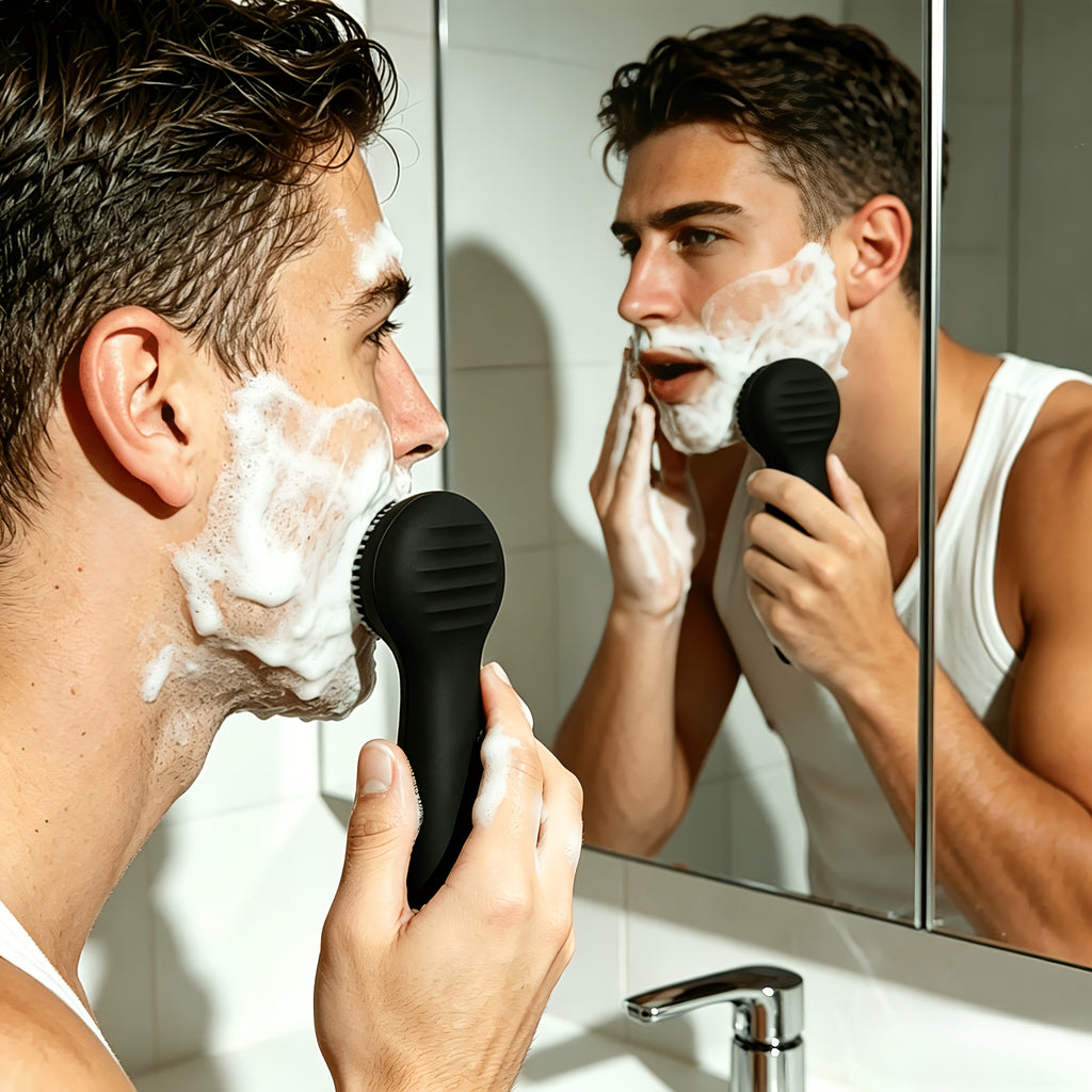silicone facial cleansing brush electric face scrubber
