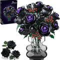 set building blocks featuring black roses part a botanical