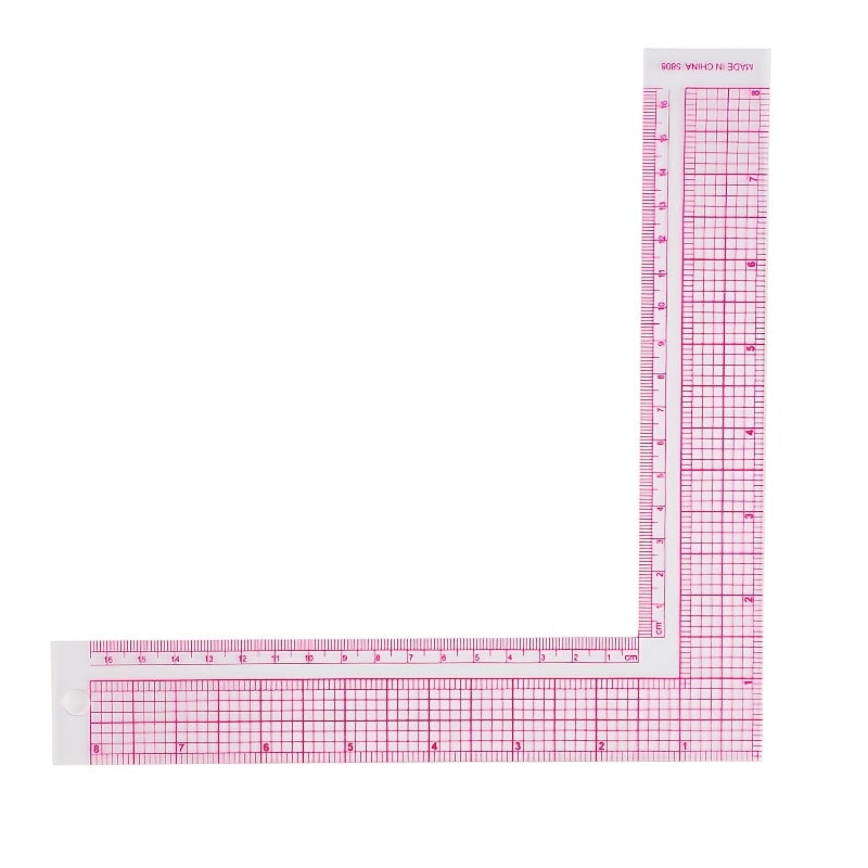 plastic l shaped ruler curve sewing measurement tailor craft
