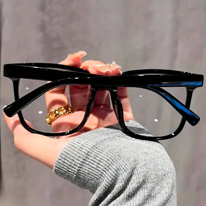 3 pairs unisex glasses stylish   transparent