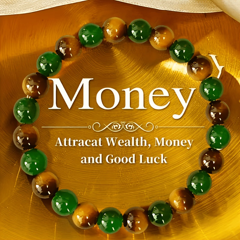 natural   tigers eye stone bracelet handmade bohemian