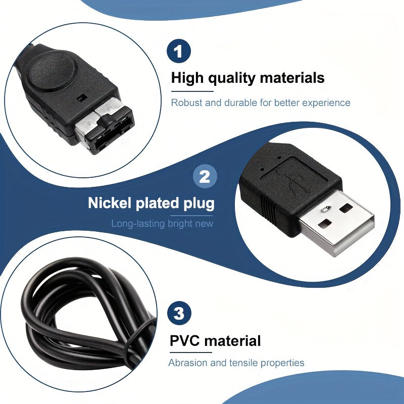 usb power supply charger cable ds nds gba