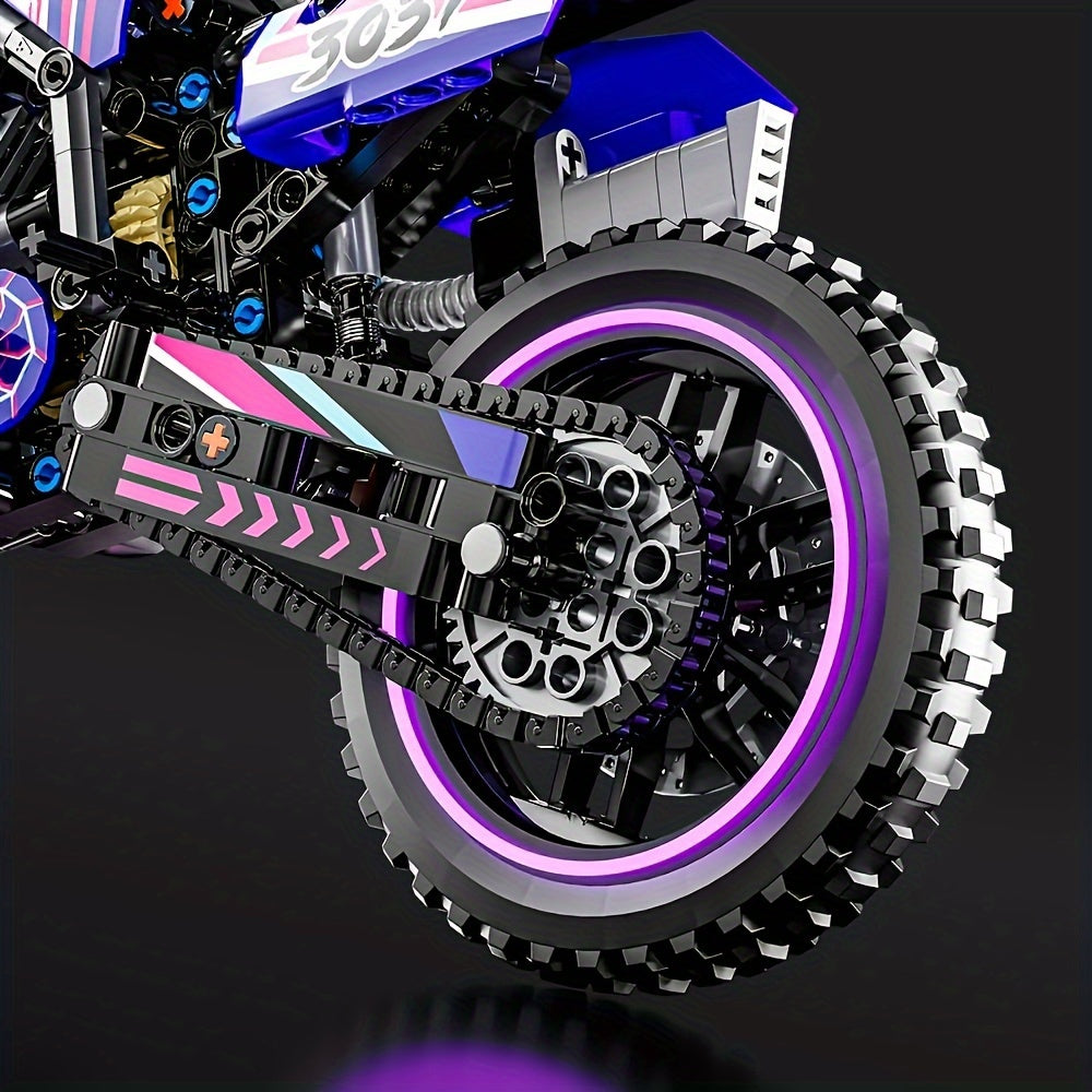 motorcycle building block set 476pcs collectible motorcycle