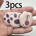 3 5pcs avocado green portable cutting tool cute cat paw