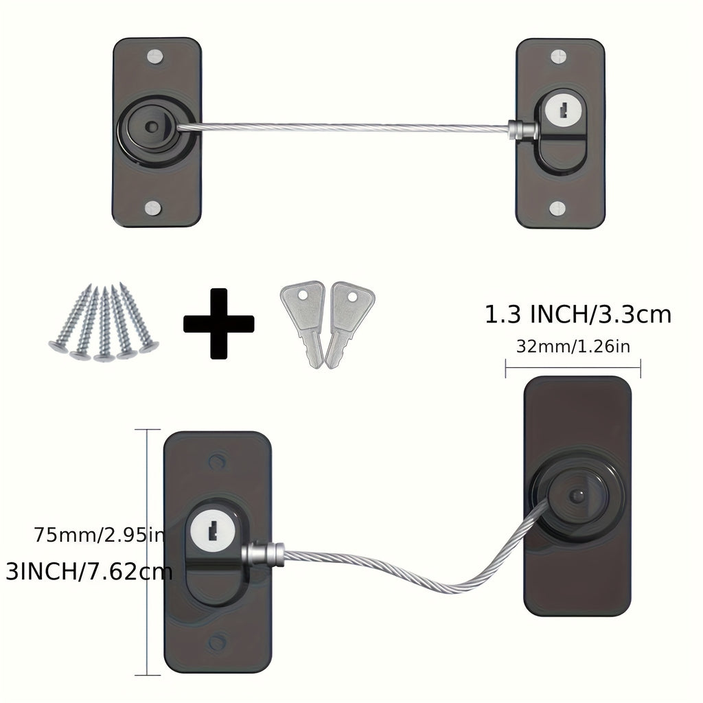 2pcs set refrigerator door locks white protective dowels