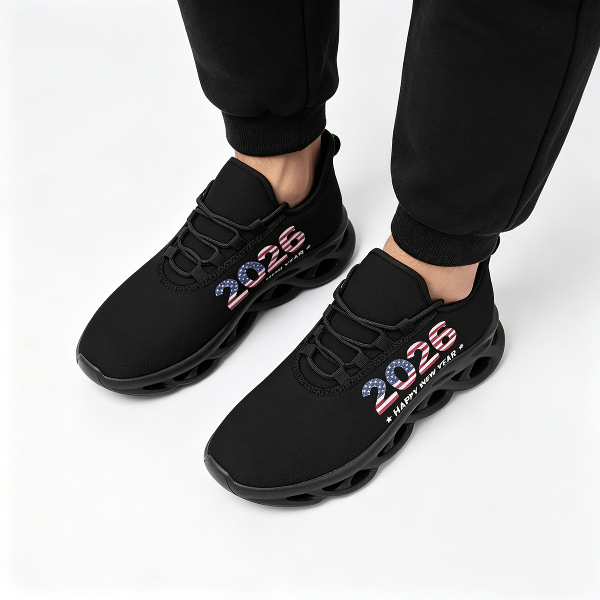 mens black plus size custom athletic casual shoes custom