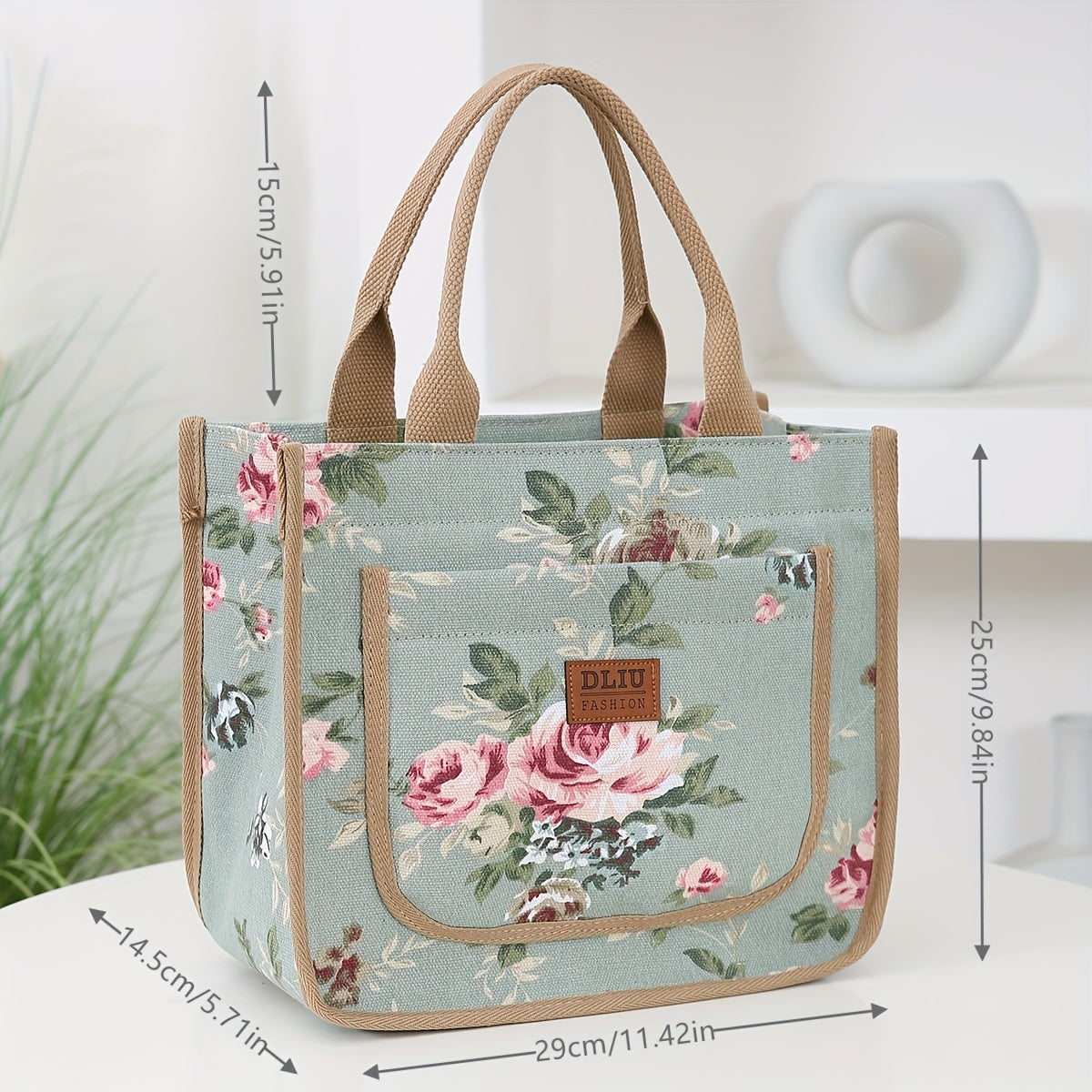 new tote bag made floral print fabric   durable