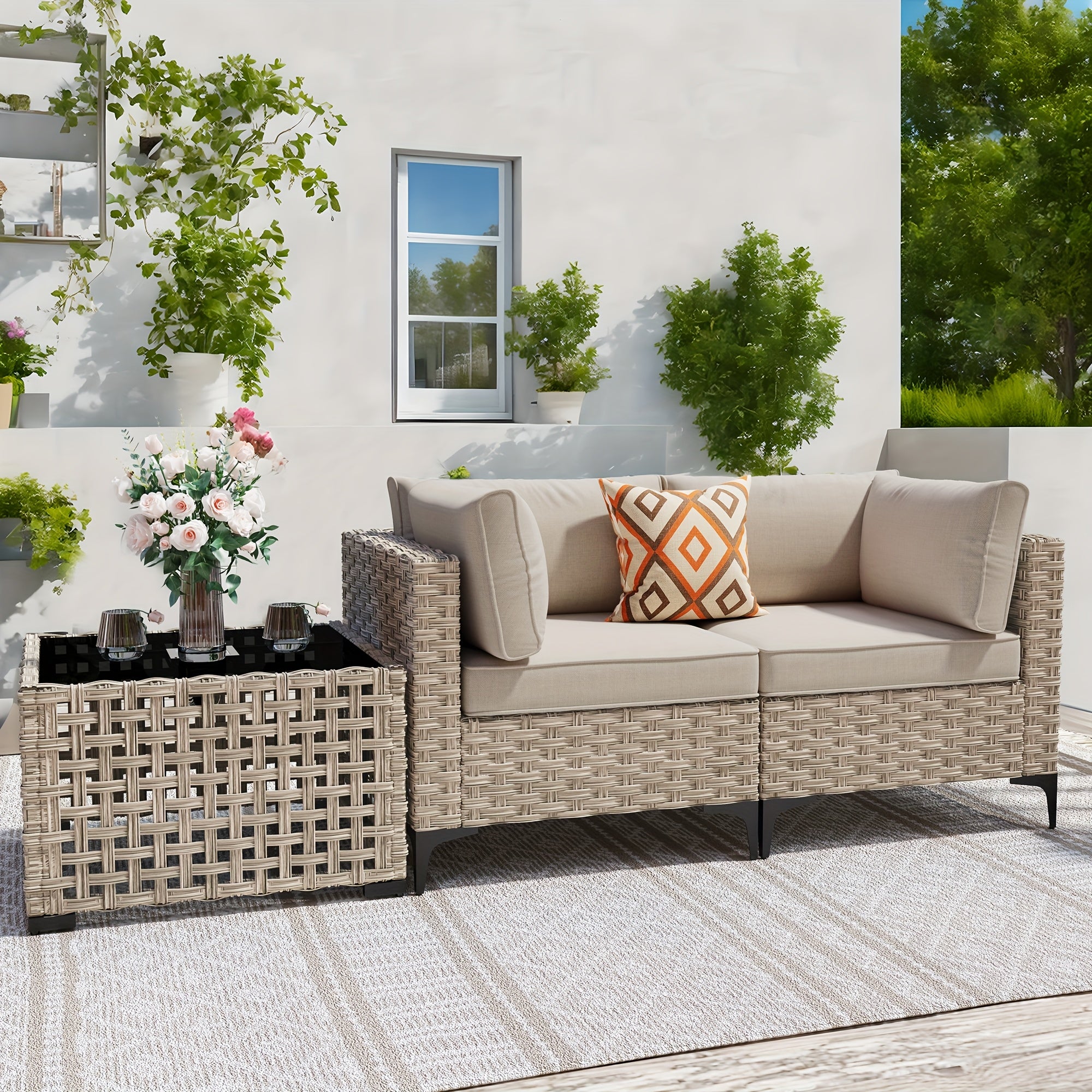 2 3 5 8 10pcs deep seat outdoor patio furniture set outside