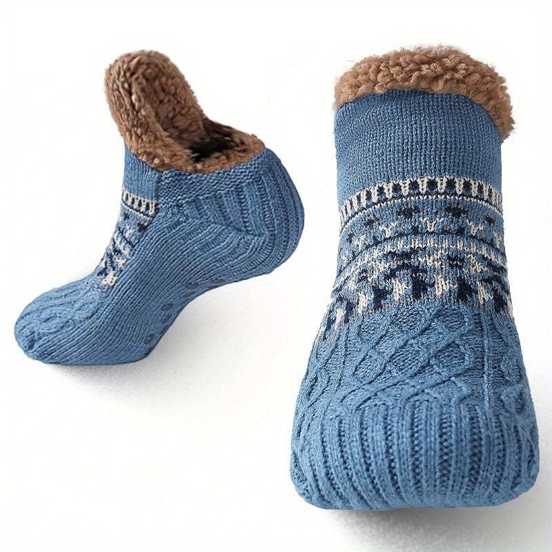mens   bed slippers warm   knitted non slip