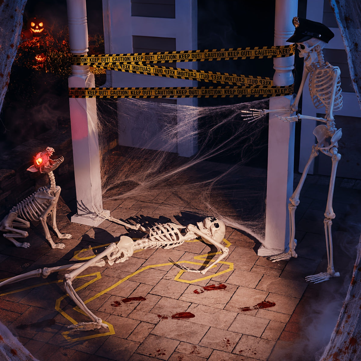 5 4ft adjustable   human   skeleton plastic