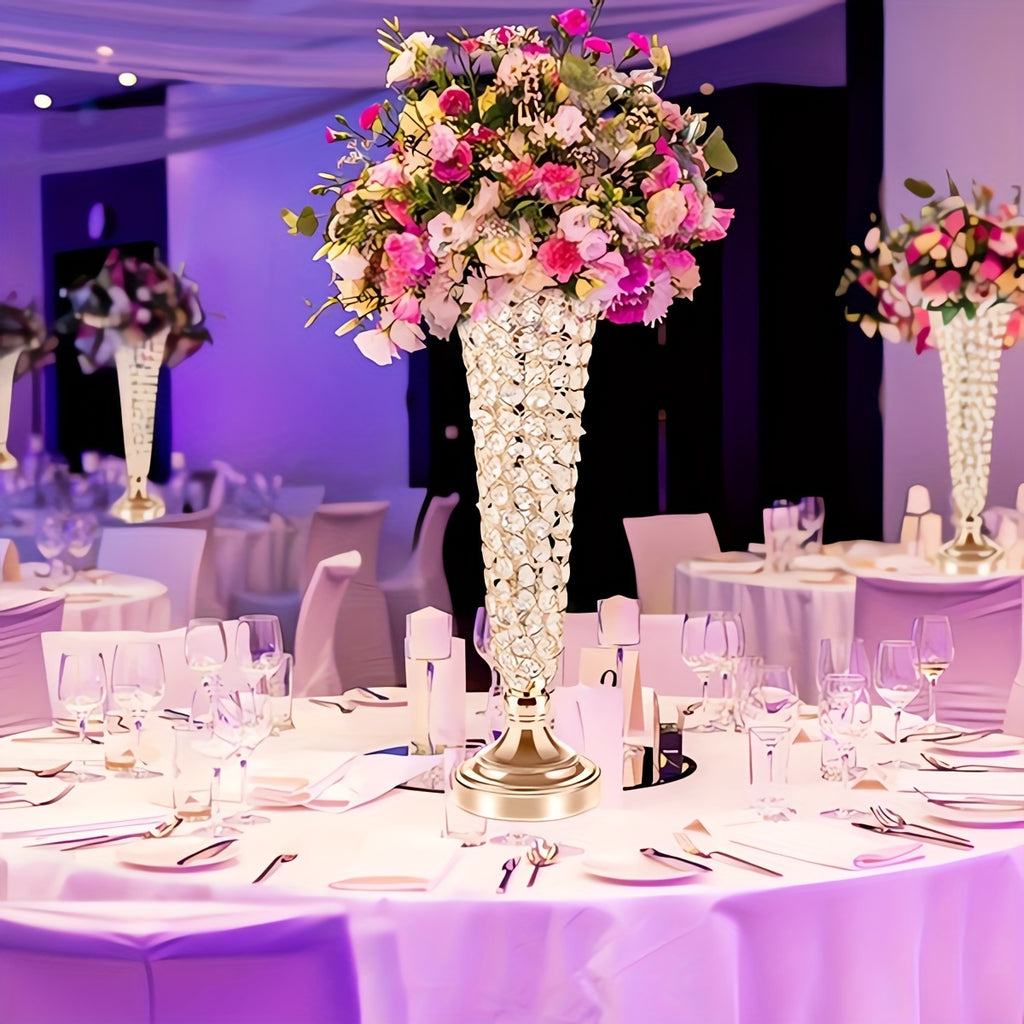 2pcs 10pcs crystal trumpet floral   wedding