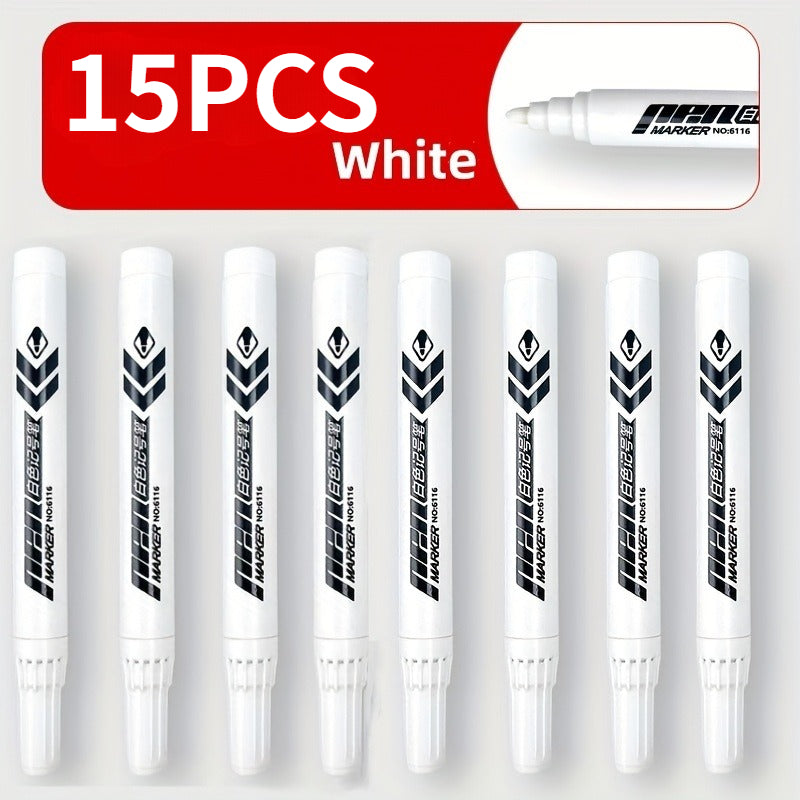 15 pcs white markers calligraphy pens neutral pens suitable