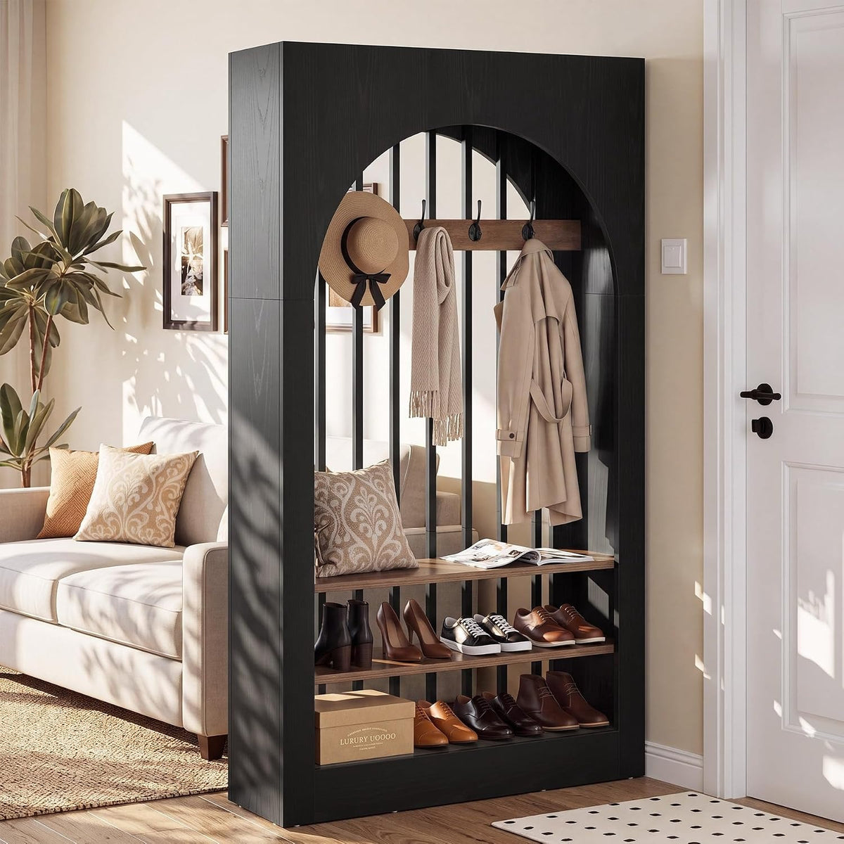 wall room divider 71 arched freestanding wood partition temu