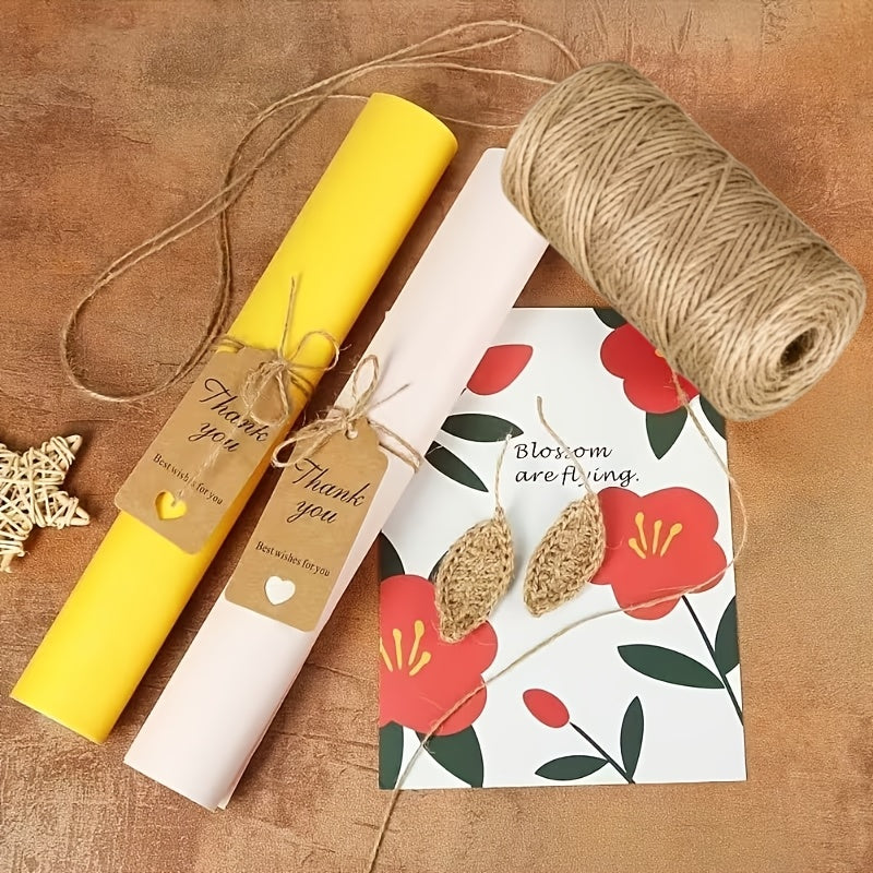 600ft roll natural   rope heavy duty 2mm thick jute