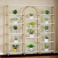 triple   tier large open bookshelf tall storage display