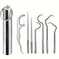 a set 8 stainless steel toothpick suit bracket reusable