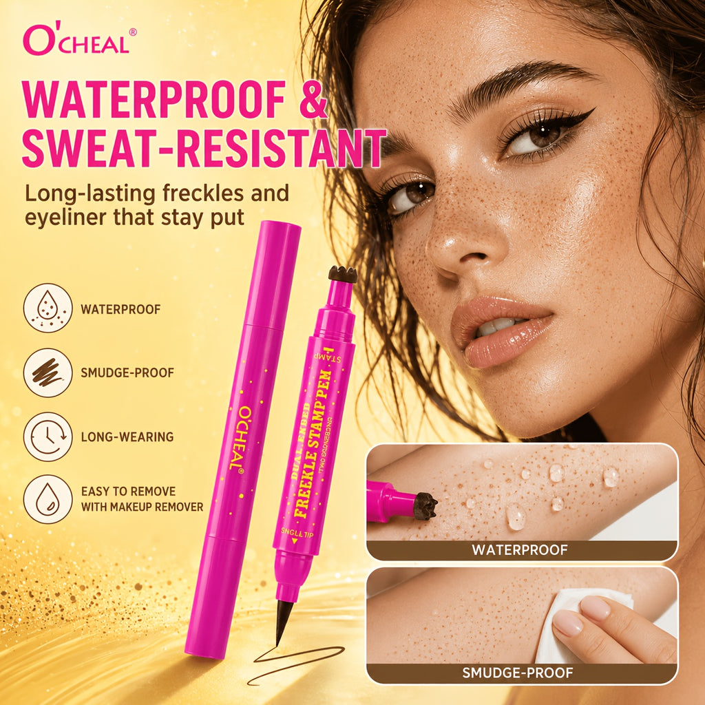 double headed freckle stamp eyeliner pen long lasting