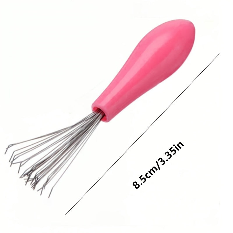 2 random color comb cleaning brushes hair removal brushes