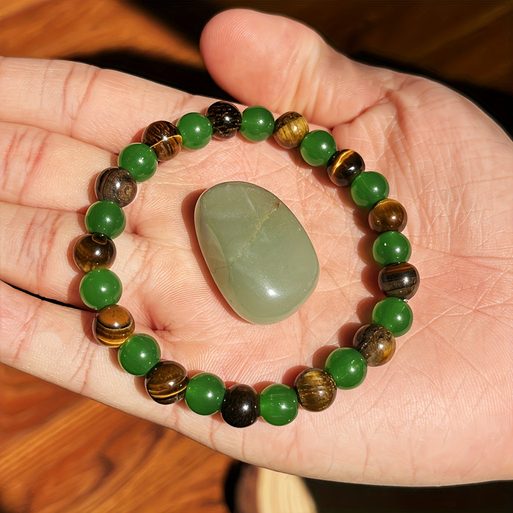 natural   tigers eye stone bracelet handmade bohemian