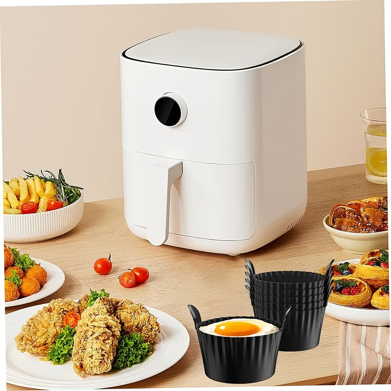 3pcs air fryer baking ramekins   grade silicone