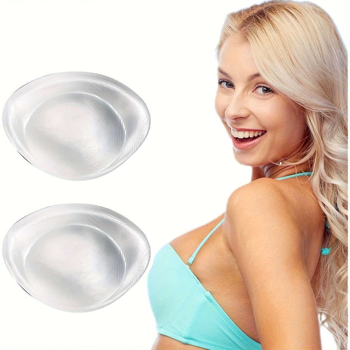 swimsuit bikini silicone bra pad insert thickened ruched