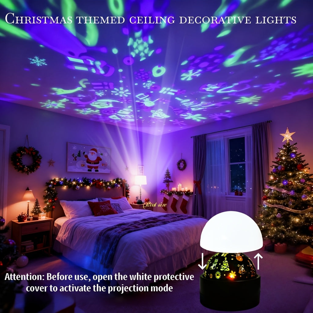 in 1 christmas theme night light dual use night light