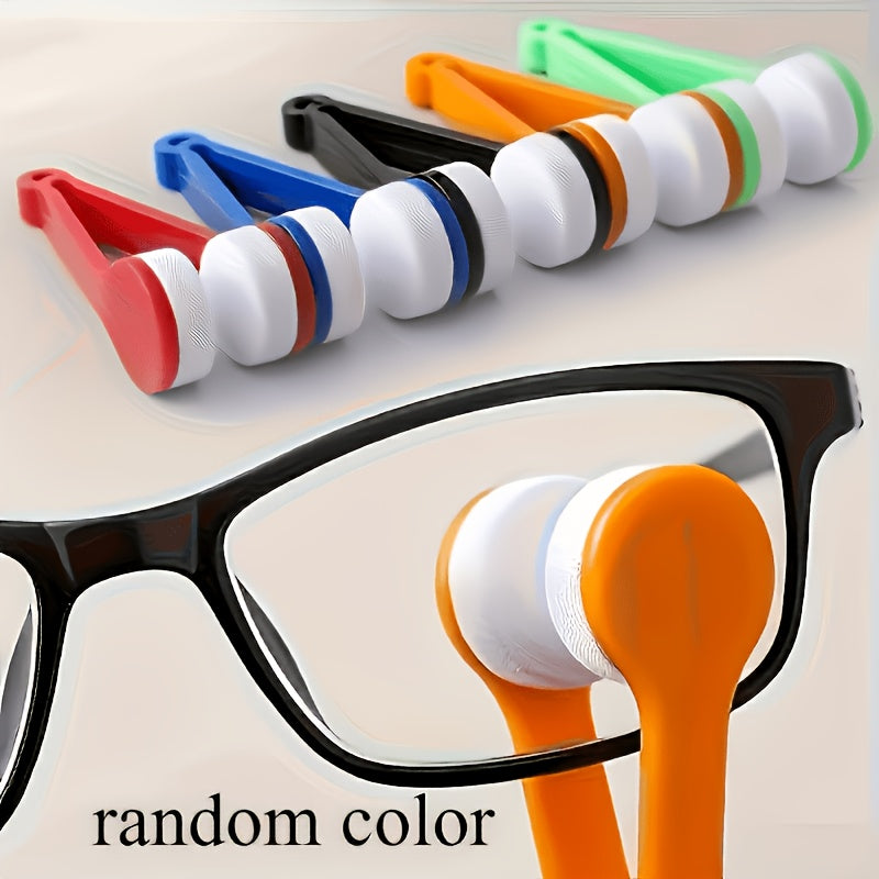 random color 4pcs glasses cleaning brush set 2 glasses
