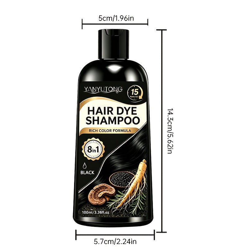 8 in 1   mens beard dye shampoo convenient fast