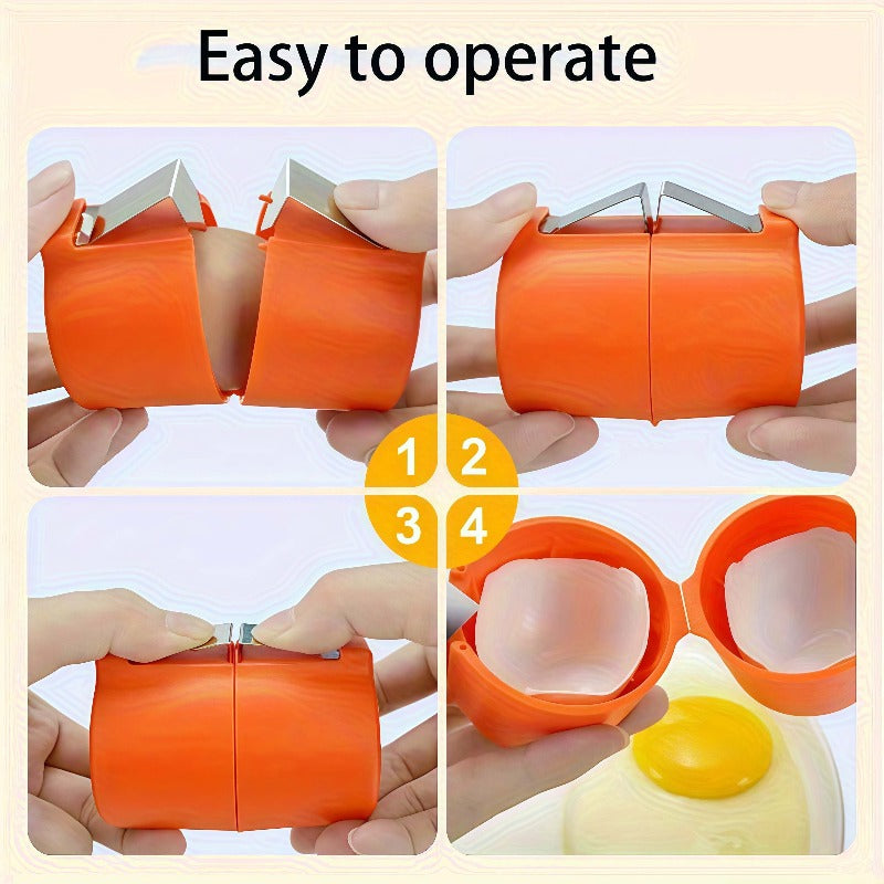 2pcs automatic eggshell peeler cracker random color high