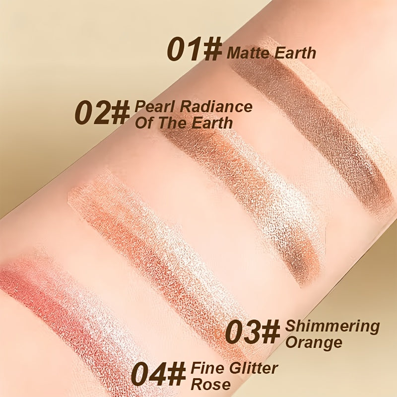 3 color eyeshadow stick waterproof sweatproof natural