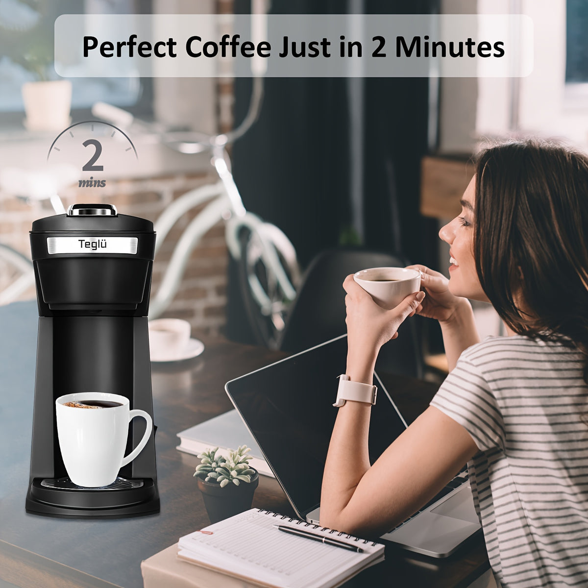 single coffee maker 2in 1 k cup pods ground coffee 3 color 6