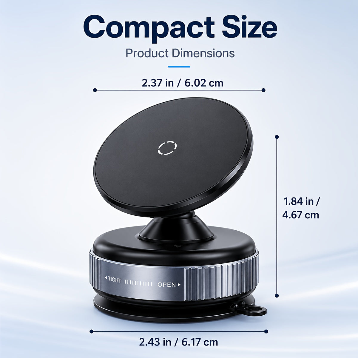 2 in 1high adjustable foldable magnetic phone mount 360