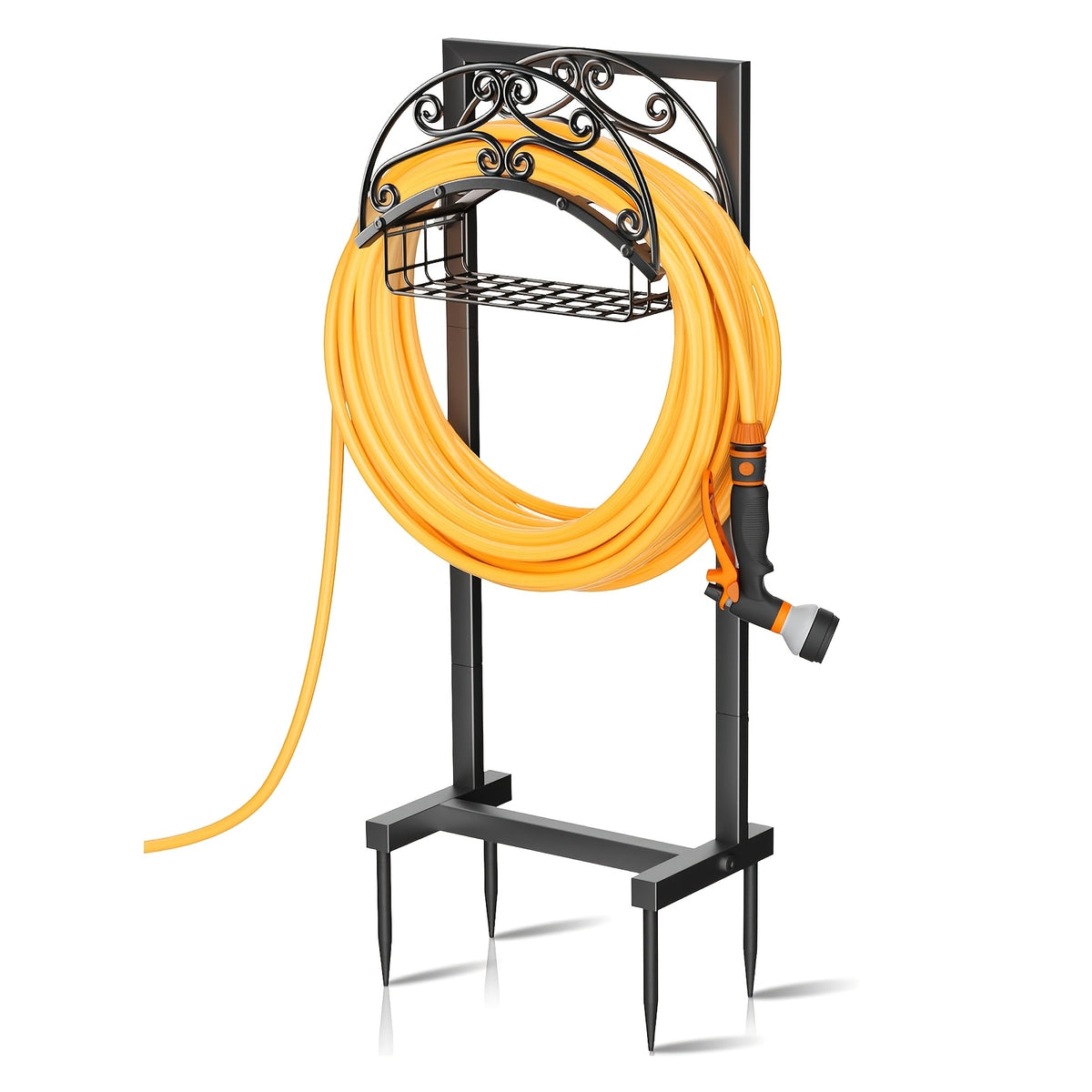 metal garden hose holder outdoor water hose holder hose reel