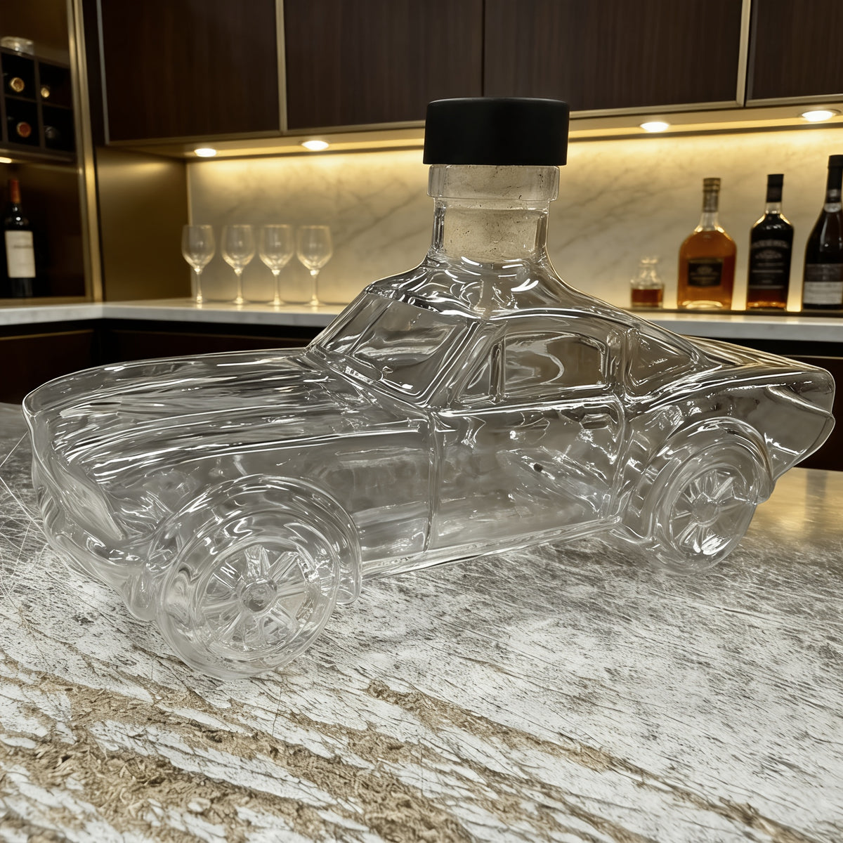 400ml hand blown car shaped whiskey bottle car model wine