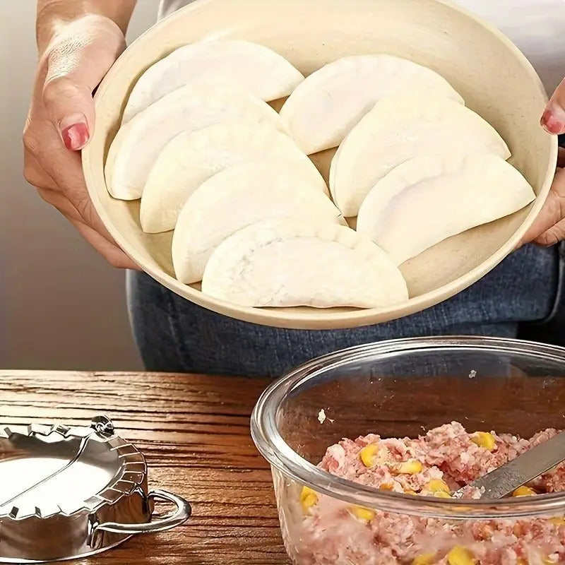 1pc simple dumpling mold stainless steel press mold sealing